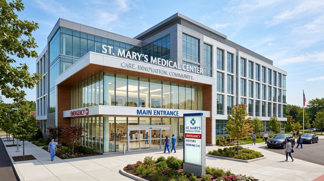 CareBridge Hospital exterior building and entrance